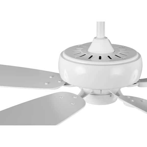 Edgefield 52 in. Indoor White Traditional Ceiling Fan with Remote Included for Great Room and Living Room