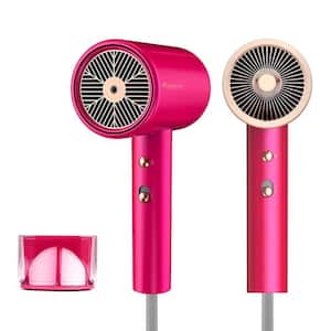 1800-Watt Water Ionic Hair Dryer with Magnetic Nozzle, 2-Speed and 3-Heat Settings in Pink