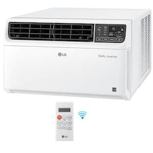 23,500 BTU 230/208V Window Air Conditioner Cools 1450 Sq. Ft. with Dual Inverter, Wi-Fi Enabled and Remote in White