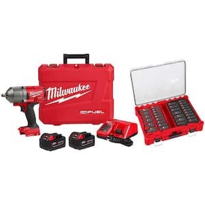 Milwaukee M18 18-Volt Lithium-Ion Brushless 1/2 in. High Torque Impact  Wrench with Friction Ring (Tool-Only) 2666-20 - The Home Depot