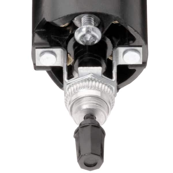 Leviton 4155 Black Phenolic Candle Socket Lampholder - Medium Base, Side Outlet, Turn Knob