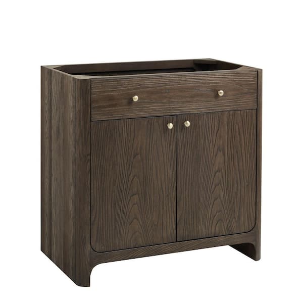Gracyn 35.8 in. W x 21.4 in. D x 34.8 in. H Single Bath Vanity Cabinet Without Top in Sable