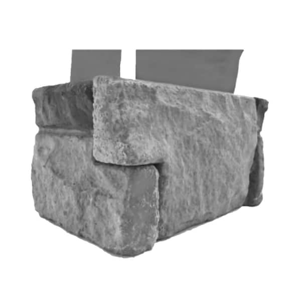 ADORN 1.75 in. x 6 in. Slate Stone Veneer Siding (Corners)