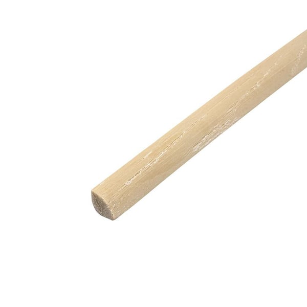 Oak Wood Grain 0.5 in. T x 0.5 in. W x 94 in. L Vinyl Flexible Shoe Molding