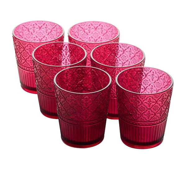 Certified International Victoria 16 oz. Ruby Acrylic DOF Glass (Set of 6)