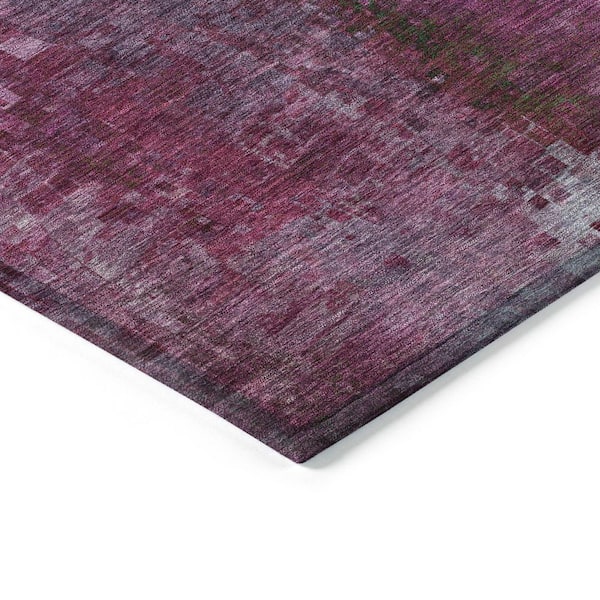 Chantille Machine Washable Indoor/Outdoor Abstract ACN2241 Purple 5 ft. x 7 ft. 6 in. Area Rug