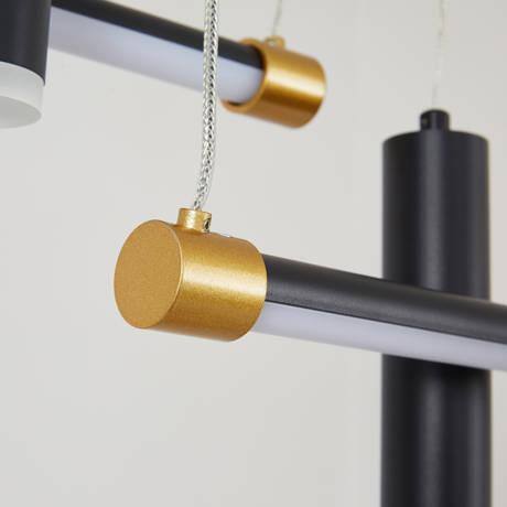 nodel design 38灯 KING Kelly Wearstler Nodes Large Linear Chandelier in Midnight Black