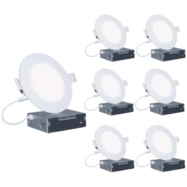 4-PACK 4-inch high quality 12W Dimmable LED Retrofit Recessed Downlight, 2700K Soft White