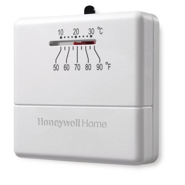 Honeywell Home Economy Non Programmable Thermostat With 1h Single Stage Heating Ct30a The Home Depot