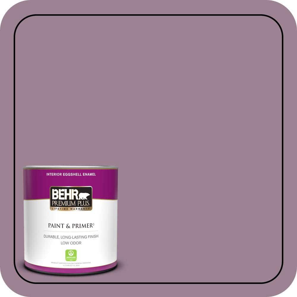 1 qt. #S110-5 Garden Plum Eggshell Enamel Low Odor Interior Paint & Primer price history on PriceWatchPro