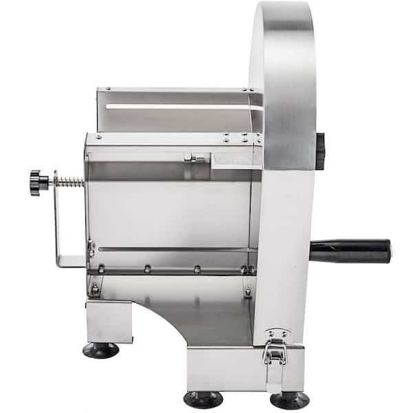 VEVOR Commercial Manual Slicer Adjustable Thickness 0.2-12 mm Stainless  Steel Fruit Slicer with Double Blades QPJSDS0.2-10MM001V0 - The Home Depot