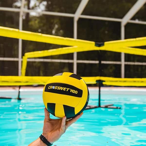 VIVERE CROSSNET H2O Volleyball Pool Game 4 Square Net Portable