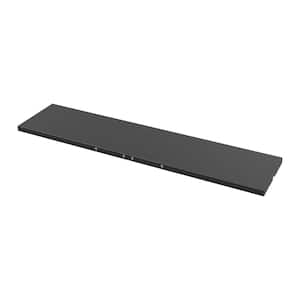 51 in. L x 13 in. W Black Metal Laminate Shed Shelving Shelf with Screws for Outdoor Storage Shed (Can Hold 44lb)