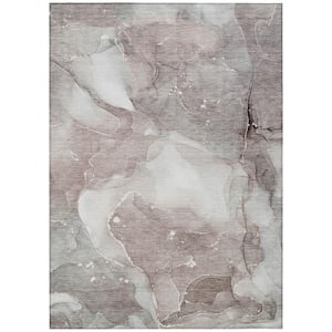 Chantille ACN522 Taupe 10 ft. x 14 ft. Machine Washable Indoor/Outdoor Geometric Area Rug