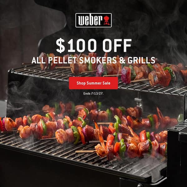 Weber Smoque Pellet Grill and Smoker in Black