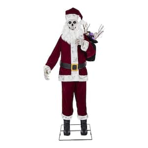 6 ft. Animated LED Skeleton Santa