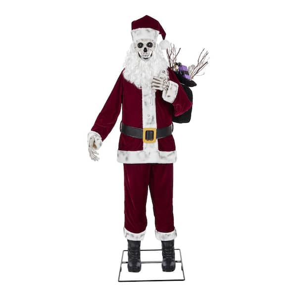 Home Accents Holiday 6 ft. Animated LED Skeleton Santa