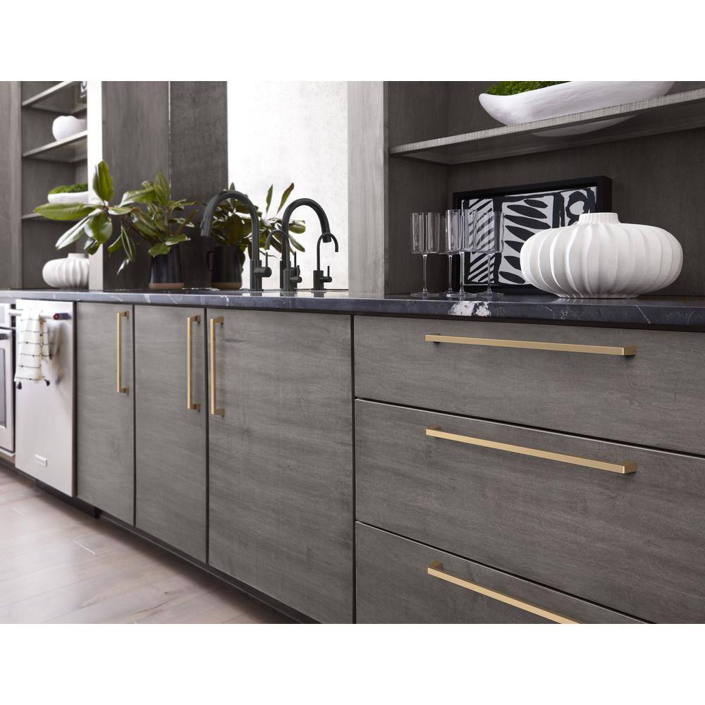 Champagne Bronze 12" Modern Appliance Pull with Mounting Hardware