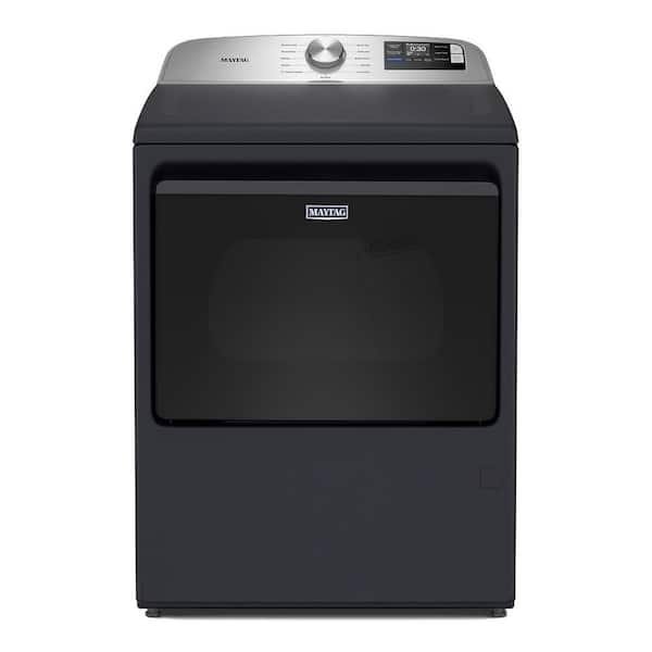 7.4 cu. ft. vented Top Load Electric Dryer in Midnight Steel with Extra Power