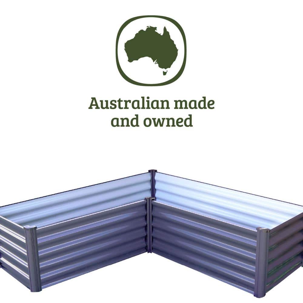 Hakea 4' x 4' Galvanized Steel Raised Garden Bed