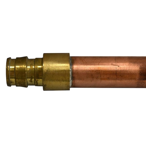 JONES STEPHENS - 1/2 in. x 8 in. Cold Expansion Pex (F1960) Copper Stub Out Straight, Closed End, without Mounting Flange