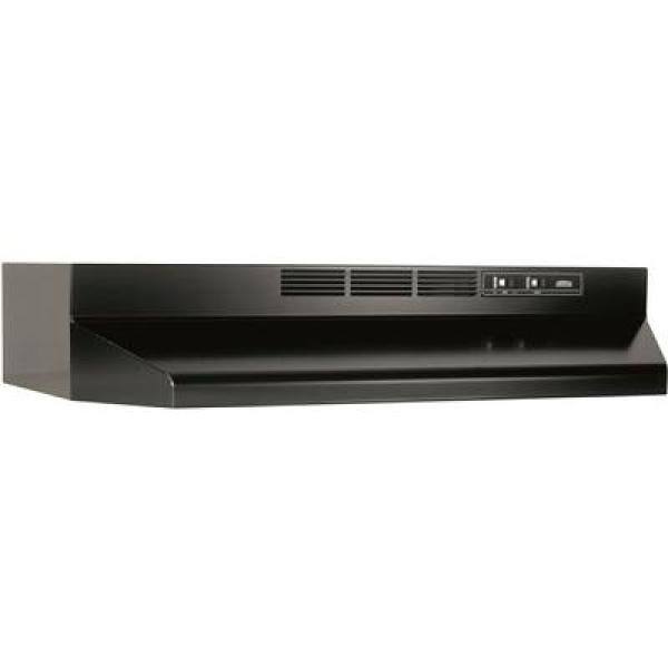 Broan-NuTone BROAN 30-INCH 2-SPEED UNDER-CABINET RANGE HOOD, BLACK, 160 CFM