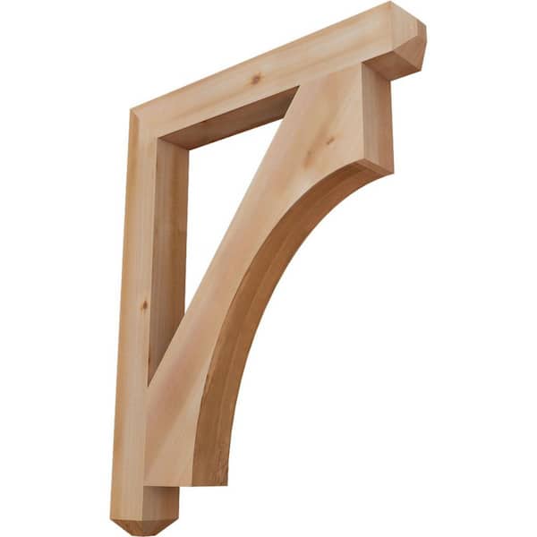 Ekena Millwork 3.5 in. x 38 in. x 30 in. Western Red Cedar Westlake Craftsman Smooth Bracket