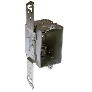 3 in. x 2 in. Switch Box, Gangable, 2-1/2 in. Deep, Three 1/2 in. KO and AC/MC/Flex Clamps, TS Bracket (25-Pack)