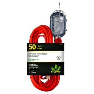 50 ft. 16/3 Metal Drop Light with Side Socket