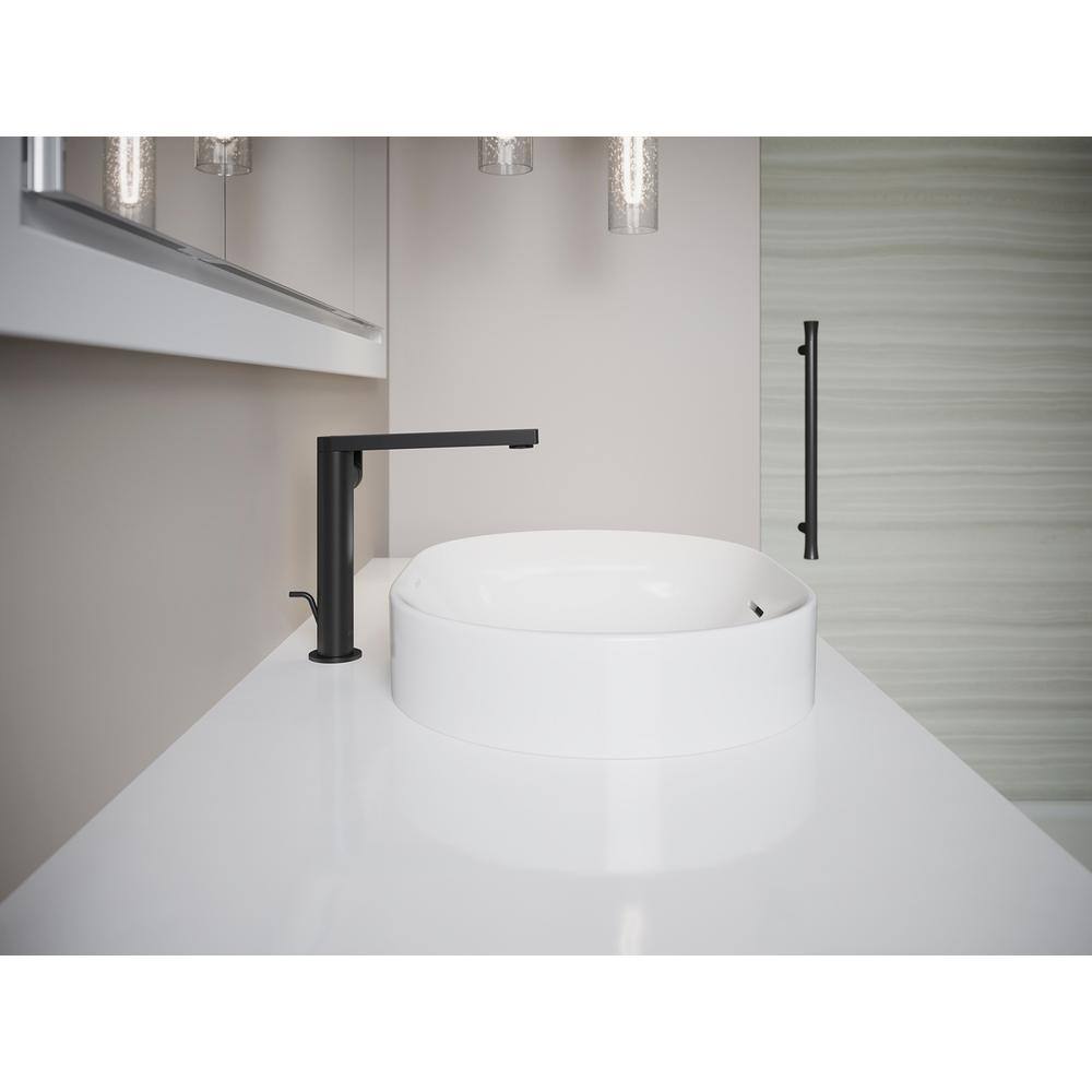 White Ceramic Oval Vessel Bathroom Sink