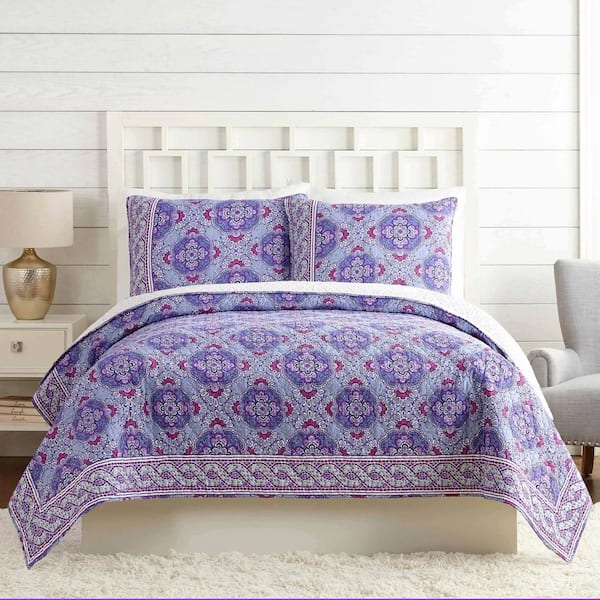 Vera Bradley Purple Passion Purple King Cotton Quilt