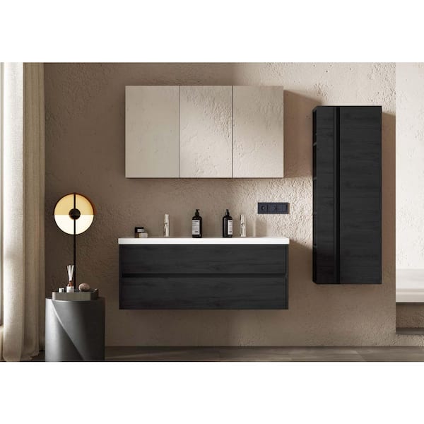 XUJMK 39 in. W x 28 in. H Rectangular Metal Medicine Cabinet with Mirror,Vanity Mirrors Recessed&Surface Mount