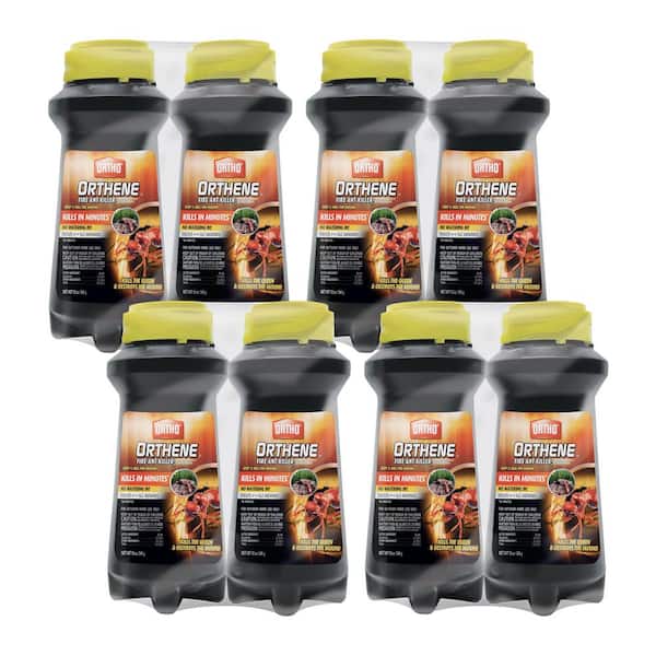Orthene Fire Ant Killer1 12 oz. Outdoor Fire Ant Mound Killer, Kills the Queen and Destroys Mounds (Four 2-Packs)