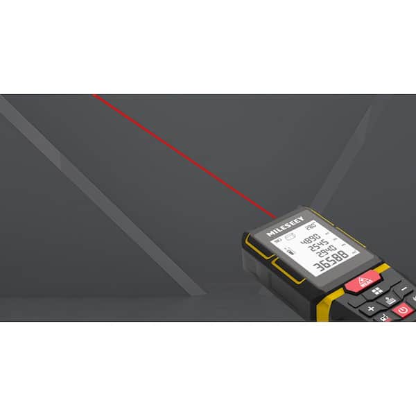 G7 330 ft. Laser Distance Measuring Tool, Diagonal Measuring Extension, Angle, 2mm Accuracy, Area, Volume, Pythagoras