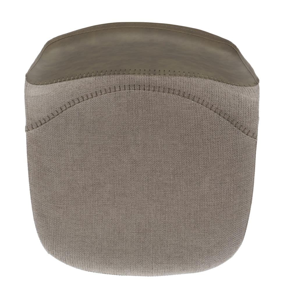 Adjustable Grey and Black Saddle Style Bar Stool