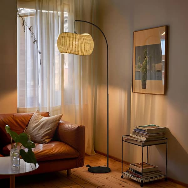 Brightech Wave Pendant 78 in Classic Matte Black Mid-Century 9W