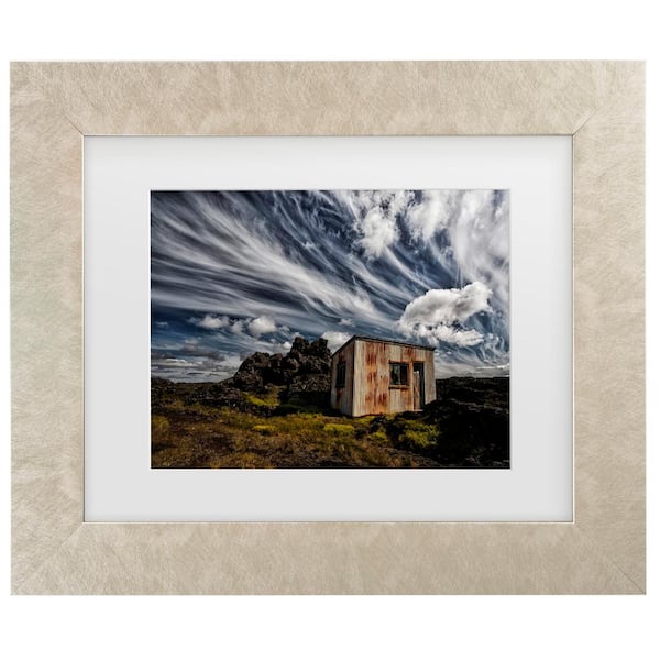 Trademark Fine Art Borsteinn H. Ingibergsson Broken Shack Matted Framed Photography Wall Art 14.5 in. x 17.5 in.