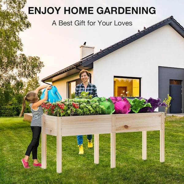 Bonviee 72 in. x 23 in. x 30 in. Raised Garden Bed, Elevated