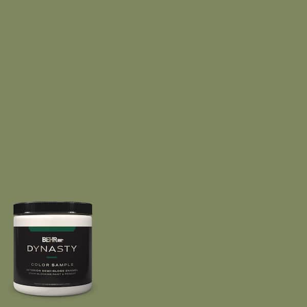 BEHR DYNASTY 8 oz. #PPU10-02 Tuscany Hillside Semi-Gloss Enamel Stain-Blocking Interior/Exterior Paint and Primer Sample