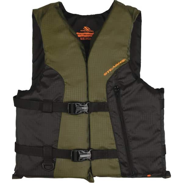 Stearns® 2000013805 - Comfort Series Black/Green Mesh Sportsman's Life Vest