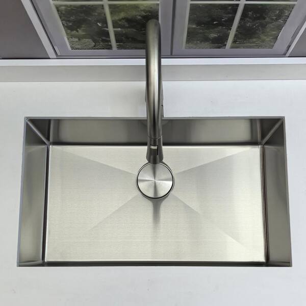 Delironexu 30 in. Undermount Kitchen Sink-Single Bowl 18 Gauge