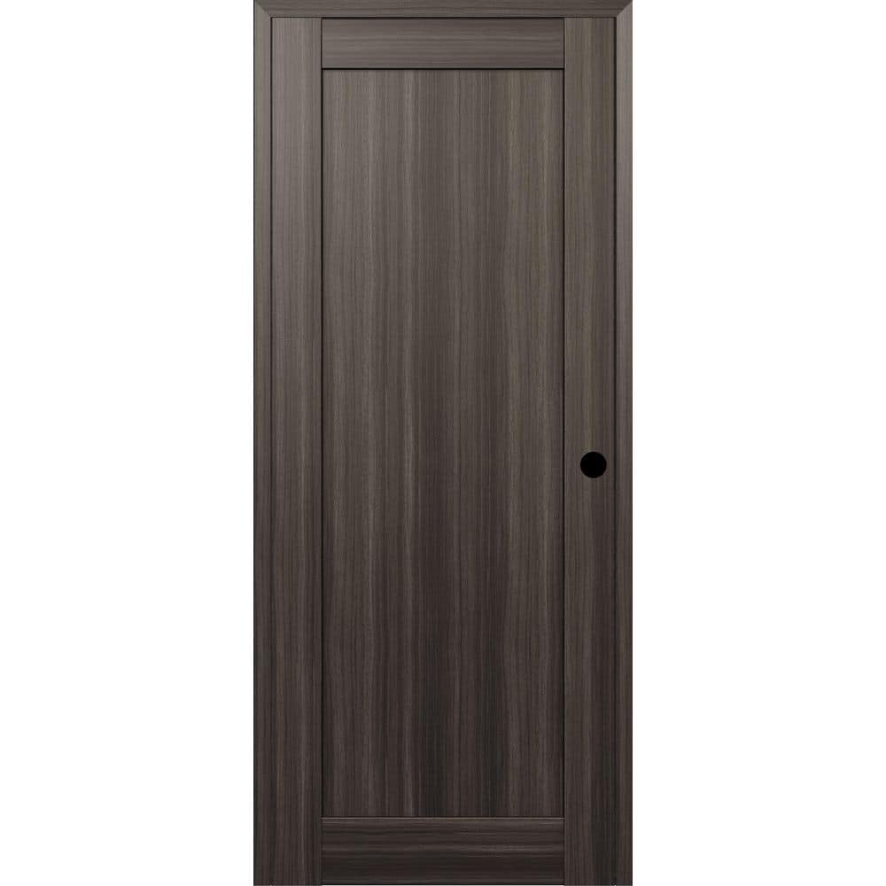 Shaker 1 Panel N DIY-Friendly 24 in. х 80 in. Left-Hand Gray Oak Composite Wood Single Prehung Interior Door price history on PriceWatchPro