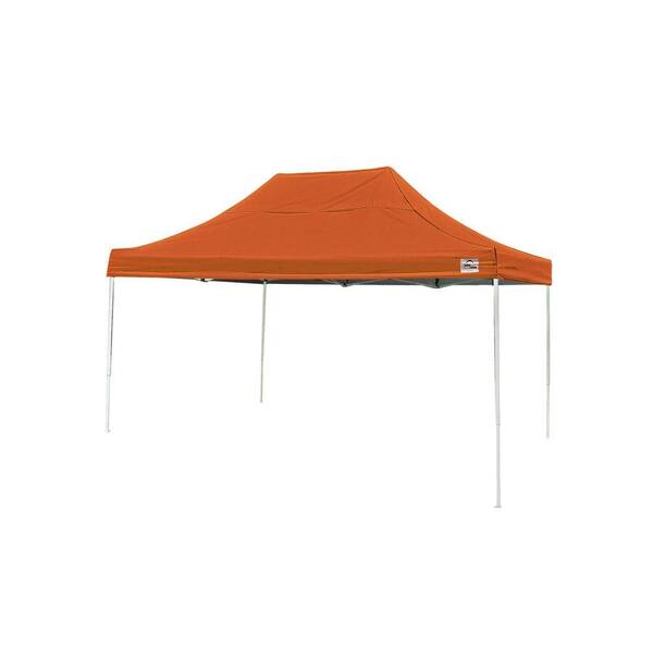 ShelterLogic 10 ft. x 15 ft. Pop-Up Canopy in Orange Cover with Black Bag