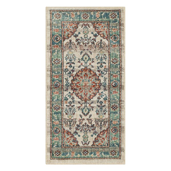 Home Decorators Collection Fitzgerald 2 ft. x 4 ft. Beige Abstract Scatter Area Rug