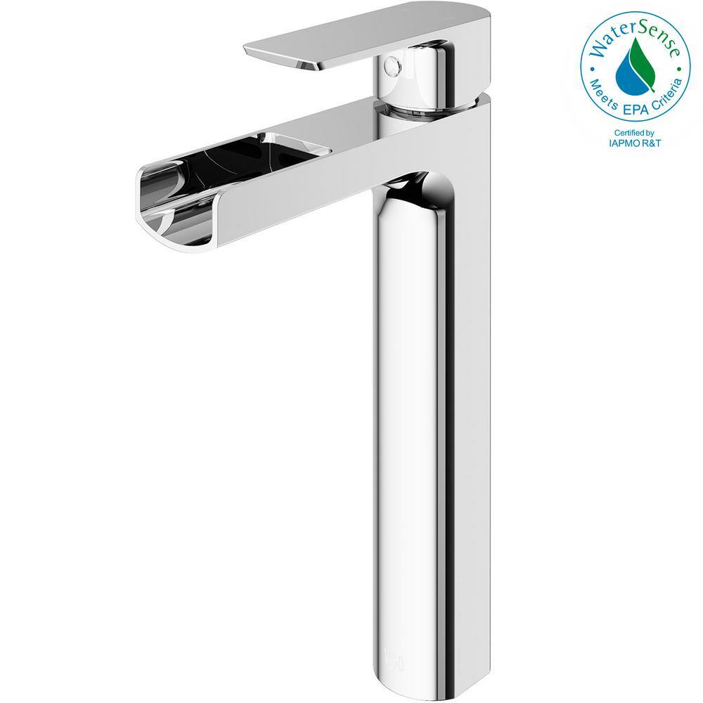 Amada Chrome Single Handle Vessel Sink Faucet