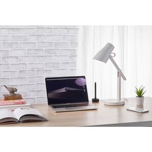Qi Wireless Charging LED, 17 in., White, Indoor, Desk Lamp