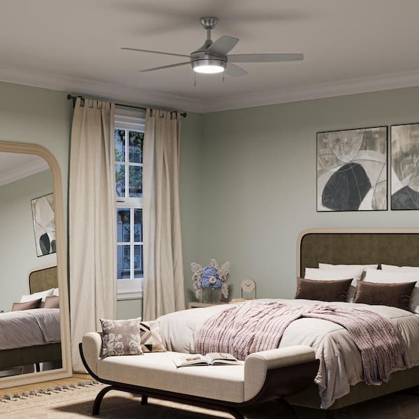 Progress Lighting Nolyn V 52 in. 5-Blade Standard Brushed Nickel