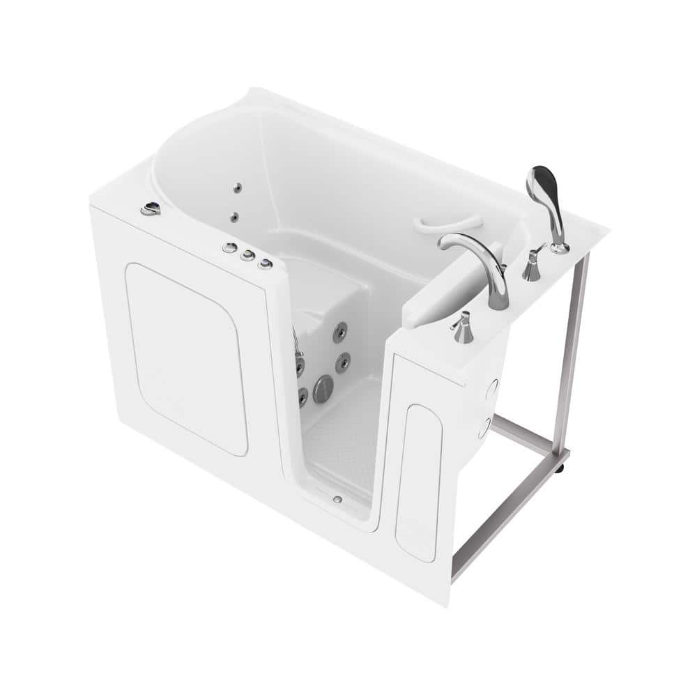 Universal Tubs HD Series 54 in. Right Drain Quick Fill WalkIn Whirlpool Bath Tub with Powered