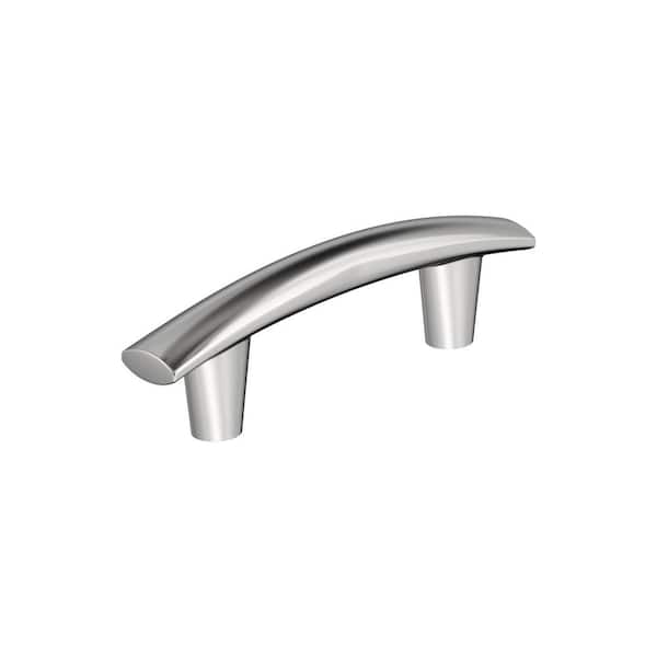 Amerock Willow 3 in. (76mm) Center-to-Center Modern Polished Chrome Arch Cabinet Pull