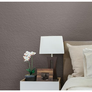 Paintable Knock Down Plaster Texture Vinyl Pre-Pasted Wallpaper Roll (Covers 56.4 Sq. Ft.)